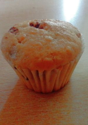 Una foto de Muffins de arándano y cereza