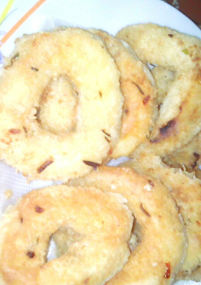 Una foto de Rosquitas de yuca frita