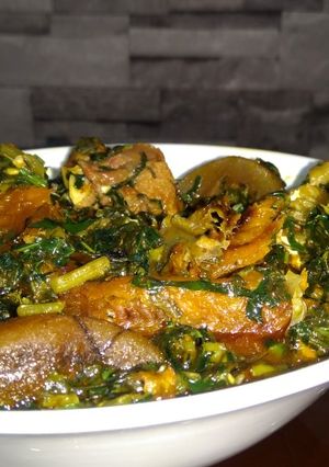 A picture of EdikaIkong soup.