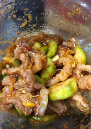 Hình của món Chân gà sốt thái.