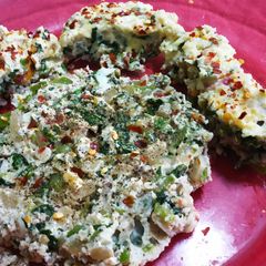 A picture of Spinach omelette.