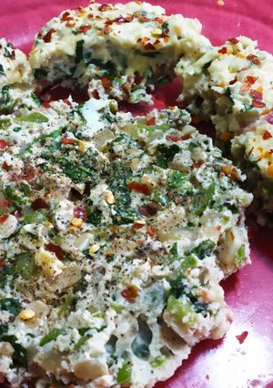 A picture of Spinach omelette.
