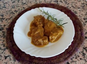 Foto principal de Solomillo de cerdo al jerez con salsa de verduras