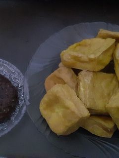Foto resep Tahu goreng sambal kacang