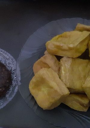 Foto resep Tahu goreng sambal kacang