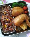 鰻魚紫米日式炊飯★罐頭鰻魚變身美味炊飯