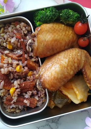鰻魚紫米日式炊飯★罐頭鰻魚變身美味炊飯 的食譜成品照片