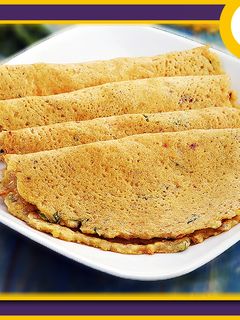 عکسی از دستور آدای دوسا (پنکیک هندی)