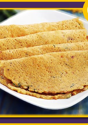عکسی از دستور آدای دوسا (پنکیک هندی)