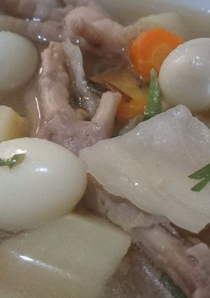 Foto resep Sop Ceker Telur Puyuh
