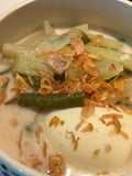 Labu siam Kacang Panjang Telur Kuah Santan