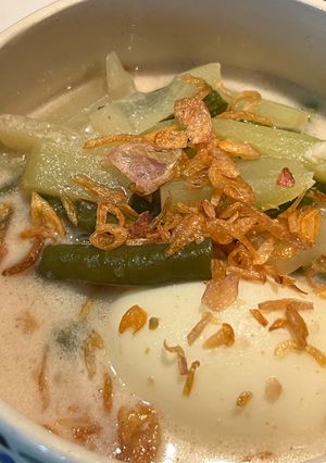 Foto resep Labusiam Kacang Panjang Telur Kuah Santan