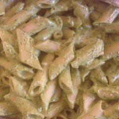 A picture of Czen parsley pasta.
