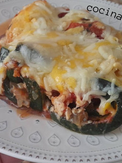 Una foto de Rollitos de calabacín