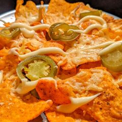 Easy Cheese Nachos A picture of Easy Cheese Nachos.