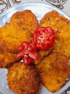 عکسی از دستور کوکو مرغ سوخاری