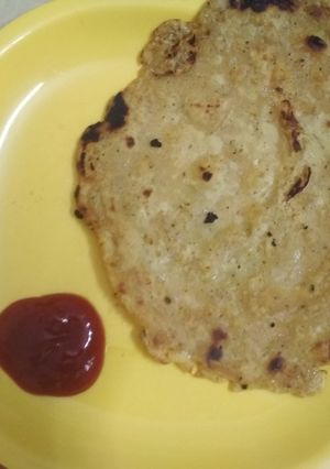 A picture of Besan ka chillara.