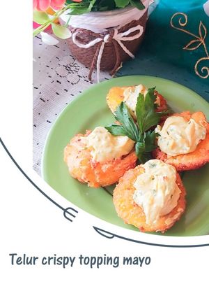 Foto resep Telur rebus crispy topping mayo