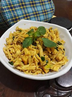 Foto resep Ayam Suwir Tahu Bumbu Bali Simple
