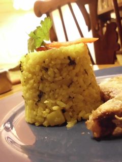 Una foto de Arroz con Papas y Curry