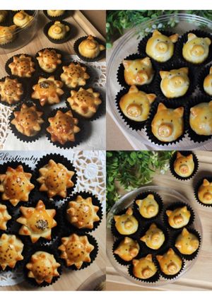 Foto resep Nanas Karakter Babi dan Bunga Matahari 🐽🌻
