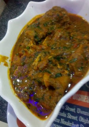 A picture of Ofe akwu.