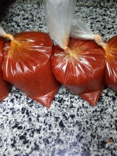 صورة لوصفة تخزين صلصه المكرونه