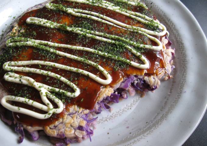 Red Cabbage Okonomiyaki