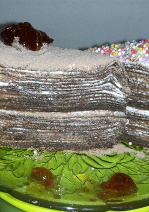 Foto resep Mille crepes chocolata
