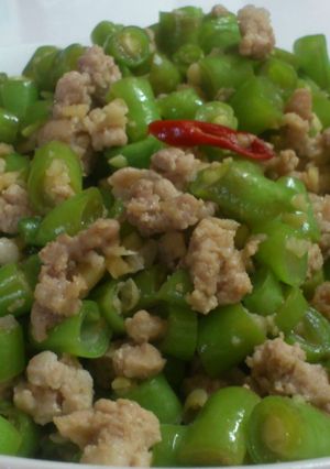 【料亭和露】四季豆肉燥 的食譜成品照片