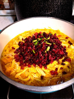 عکسی از دستور خورشت مرغ ریش ریش راحت و خوشمزه😋