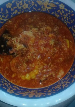 Foto resep Udang dan cumi saus padang