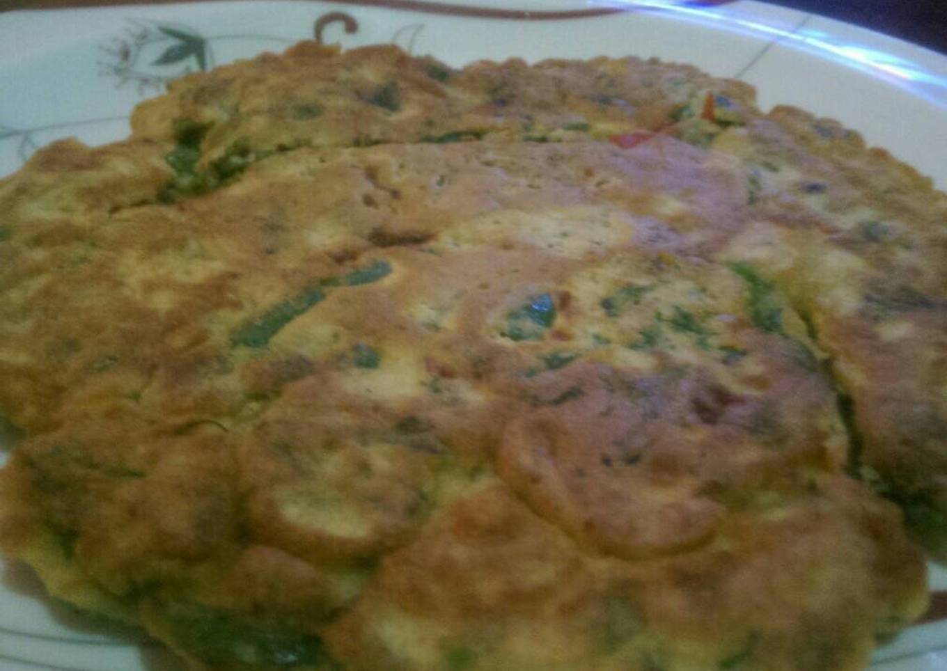 Vegetable pancakes.