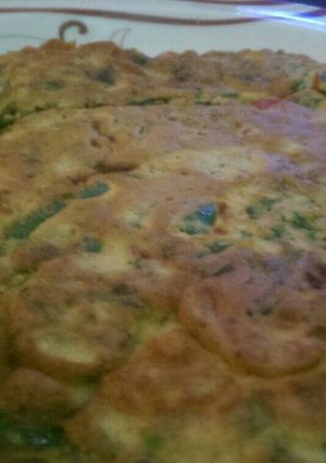 A picture of Vegetable pancakes..
