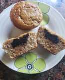 Muffins de pera y chocolate low carb