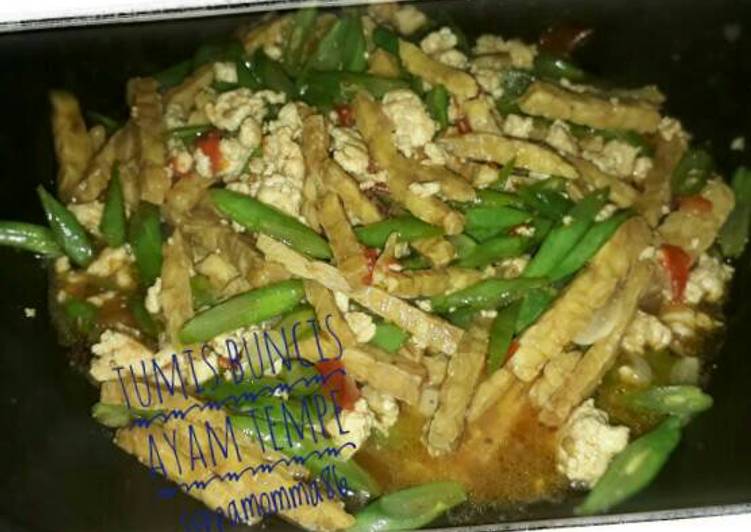 Resep Tumis Buncis Ayam Tempe, Enak Banget