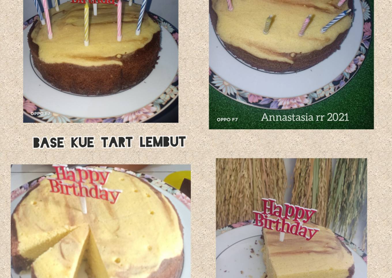 Dasar Kue Ulang Tahun lembut/Base Kue Tart lembut