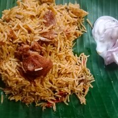 A picture of Mutton biryani.