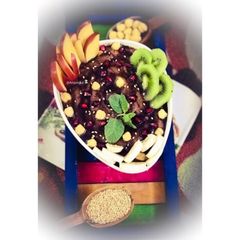 A picture of Chocolatey 🍫 Hummus: Sweet 😋.