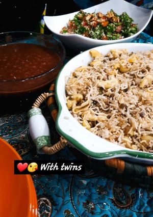 صورة لوصفة الكشري المصري بطريقه سهلة
