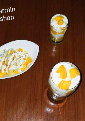 A picture of Creamy fruit salad.