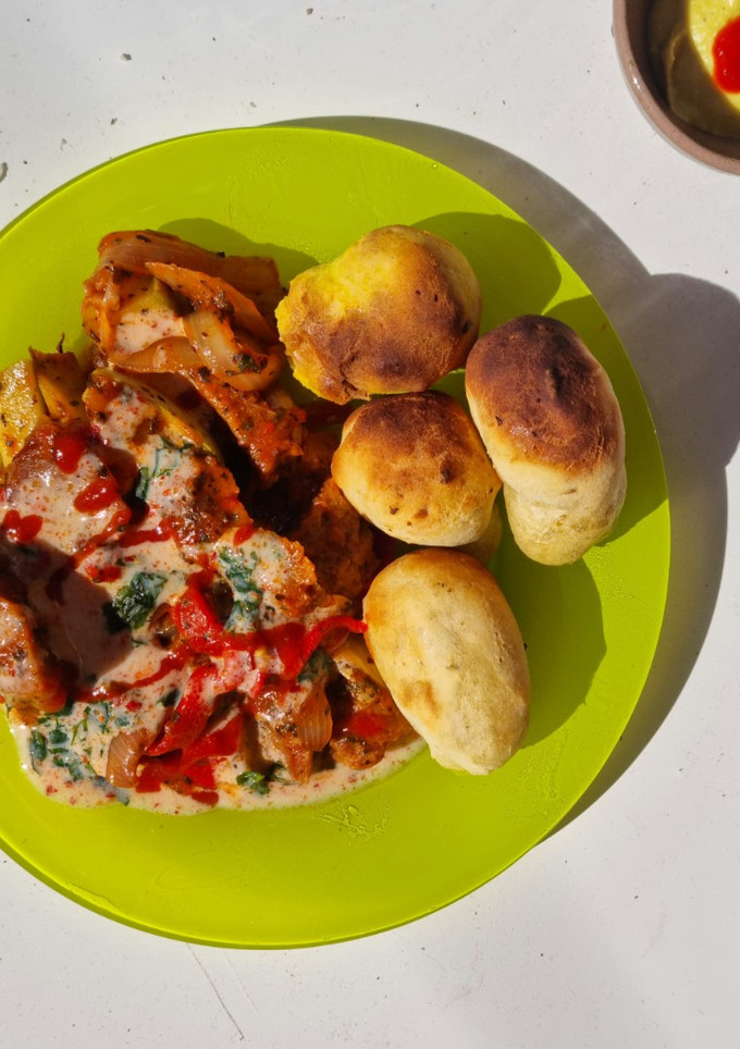 Una foto de Pão de queijo vegan