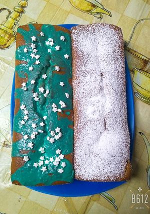 Una foto de Budín de vainilla y manzana