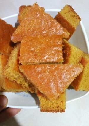 صورة لوصفة بسيسه (كيكه بدقيق الذره)