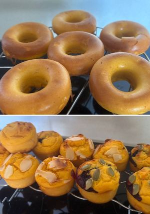 Una foto de Donuts y bollitos de boniato sin gluten