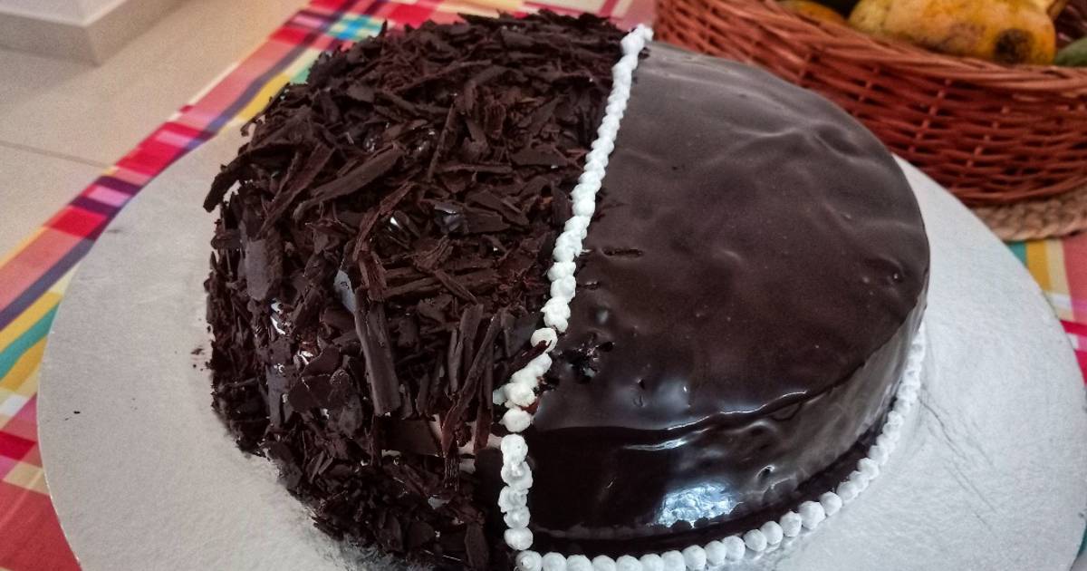 Half And Half Cake Recipe By Shrabani Acharya Chakraborty Cookpad