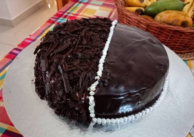 Half and half cake