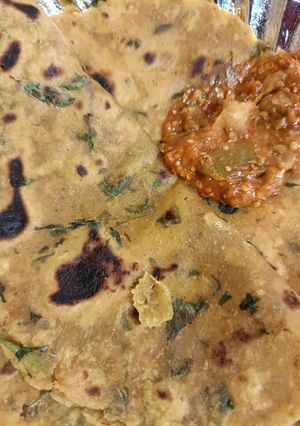 मेथी के थेपला (methi ke thepla recipe in Hindi) रेसिपी मुख्य फोटो