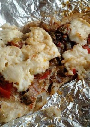 Una foto de Filetes de atún en papillote