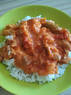 Gombás-tejfölös csirkés lecsó recept fotója
